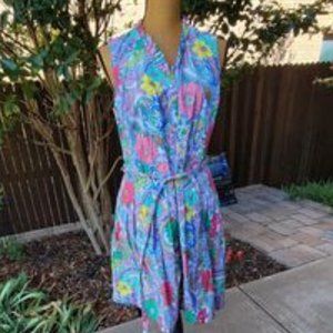 Talbots Petite Floral Sleeveless Dress